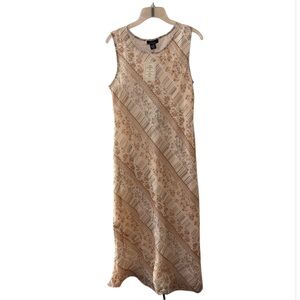Glamour Angel Beige Printed Maxi Dress